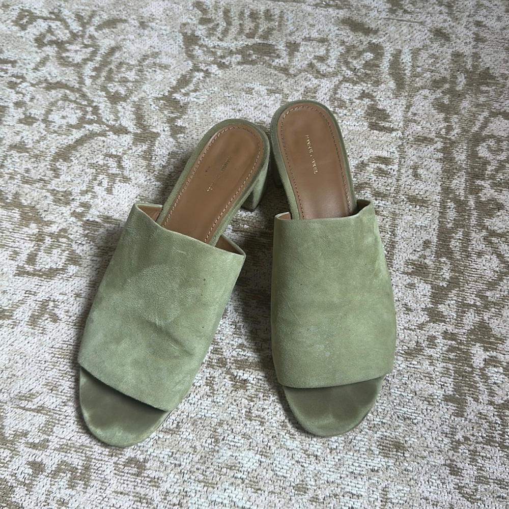 mansur gavriel 90s suede mules